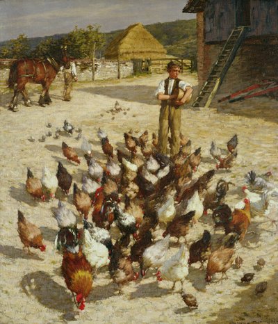サセックスの農場 作： Henry Herbert La Thangue