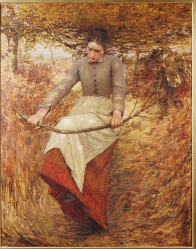 秋の朝 作： Henry Herbert La Thangue