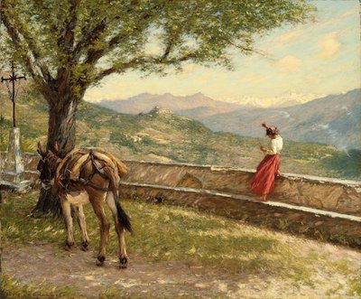 谷への呼びかけ 作： Henry Herbert La Thangue