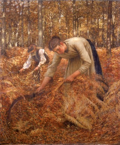 わらびの集まり、1899年頃 作： Henry Herbert La Thangue