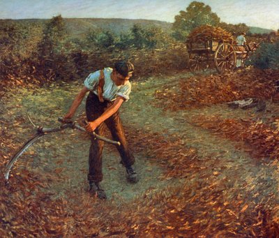 ワラビの刈り取り、c1903、1912。 作： Henry Herbert La Thangue