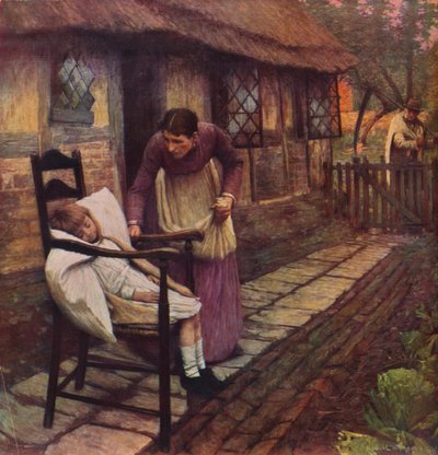 鎌を持つ男、1935 作： Henry Herbert La Thangue