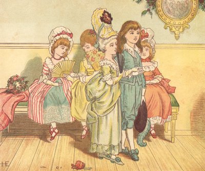 ファッショナブルな人々（カラーリトグラフ 作： Henry Hetherington Emmerson