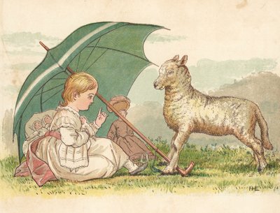 プリンセスと子羊」（カラーリトグラフ 作： Henry Hetherington Emmerson