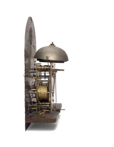 ジョージ3世の青いジャパニングクォーターのムーブメント、ヨーク、1760年頃 作： Henry Hindley