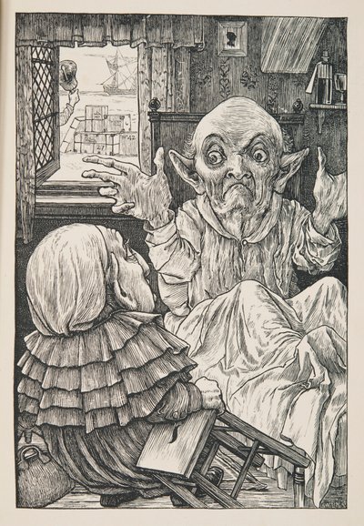 「でも、おとなしい甥っ子、今日は気をつけて」、パブ。 1876年。 作： Henry Holiday
