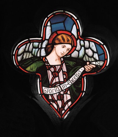 Quatrefoil Angel、1863（ステンドグラス） 作： Henry Holiday