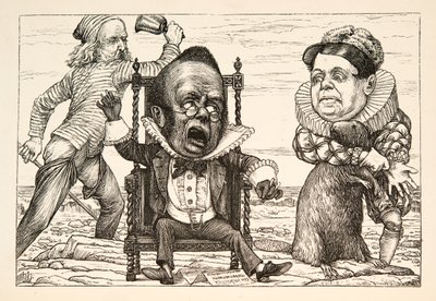 彼の恐怖は非常に大きかったので、彼のチョッキは白いパブになりました. 1876年。 作： Henry Holiday