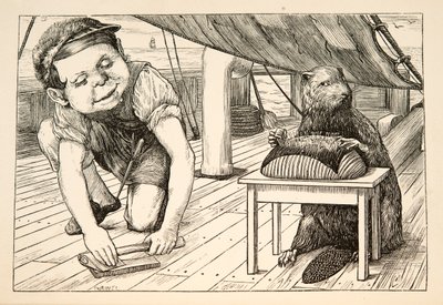 ビーバーはずっと反対の方向を見ていました。 1876年。 作： Henry Holiday