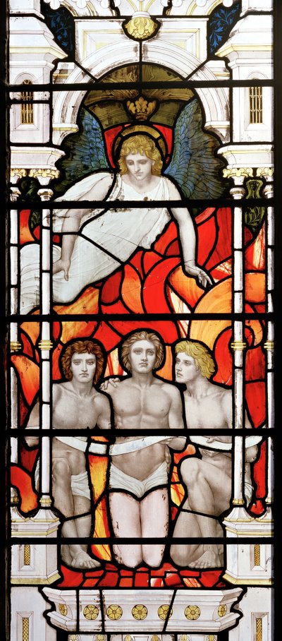 Fiery Furnace、1881-83（ステンドグラス） 作： Henry Holiday