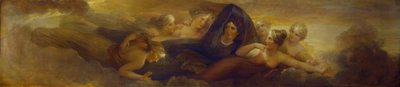 夜、プレアデス星団、1834年（マホガニーのパネルに油彩） 作： Henry Howard