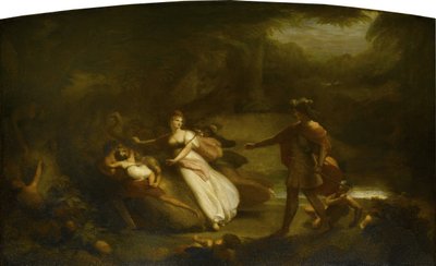 ウィリアムシェイクスピアの「真夏の夜の夢」法1832年からのインディアンボーイに対するオベロンとチタニアの競合 作： Henry Howard