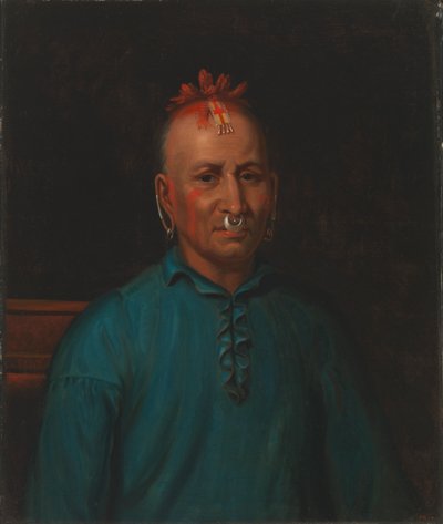 Kish-Kallo-Wa Family Algonquian-Tribe Shawnee、1832-1833。 作： Henry Inman