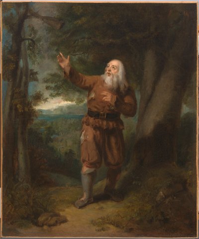 リップ・ヴァン・ウィンクルのキャラクターのハケット氏、c。 1832年。 作： Henry Inman