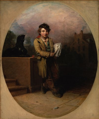 ニュースボーイ、1841 作： Henry Inman