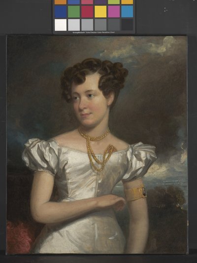 クララ・フィッシャーの肖像（キャンバスに油彩） 作： Henry Inman