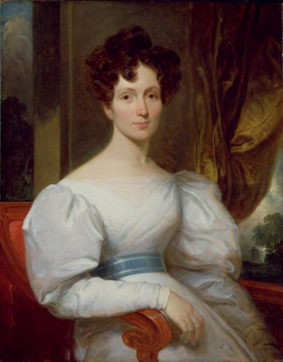 ファニー・ケンブル・バトラーの肖像（1809-93）（キャンバスに油彩） 作： Henry Inman