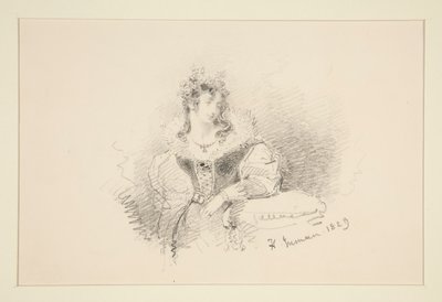 女性の肖像 作： Henry Inman