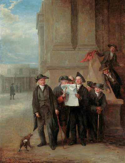 海軍諜報機関：グリニッジ年金受給者が時代のコピーを読む 作： Henry James Pidding