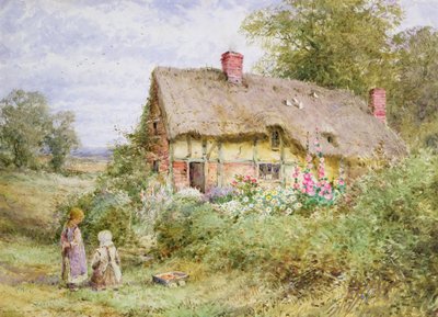 ベッドフォードシャーのコテージ (水彩) 作： Henry John Sylvester Stannard