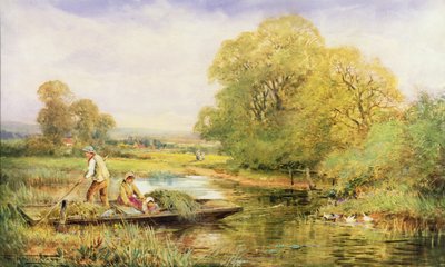 エイボンのフェリー (水彩) 作： Henry John Sylvester Stannard