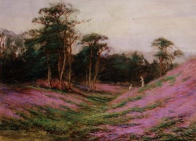 ローマンキャンプの近く、シェリンガム、ノーフォーク（紙に水彩） 作： Henry John Sylvester Stannard