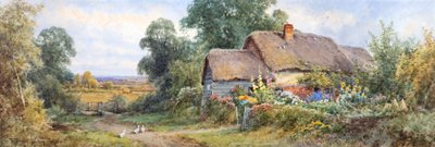 カントリー・コテージ（水彩画） 作： Henry John Sylvester Stannard