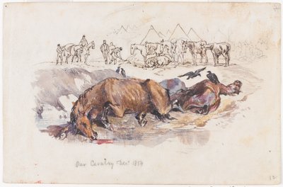 私たちの騎兵、死んだ馬 作： Henry John Wilkinson