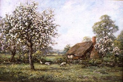 春のコテージ 作： Henry John Yeend King