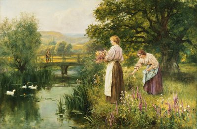 春の花を集める、 作： Henry John Yeend King