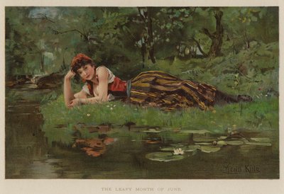 6月の葉っぱの月（クロモリソウ 作： Henry John Yeend King