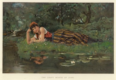 6月の緑豊かな月（chromolitho） 作： Henry John Yeend King