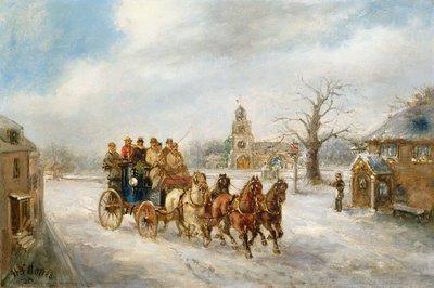 ヒリンドン近くのUxbridgeコーチ 作： Henry Jones