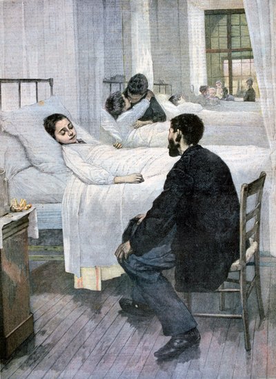 病院訪問日、1893 作： Henri Jules Jean Geoffroy