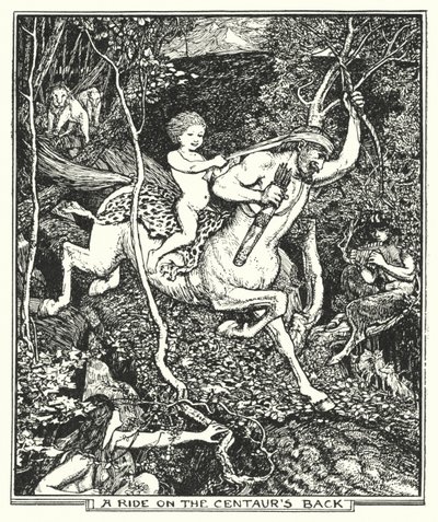 ケンタウロスの背中に乗る 作： Henry Justice Ford
