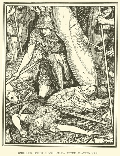 彼女を殺した後のアキレスピティペンテシレイア 作： Henry Justice Ford