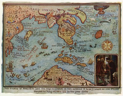 アメリカの想像図、1500 作： Henry Justice Ford