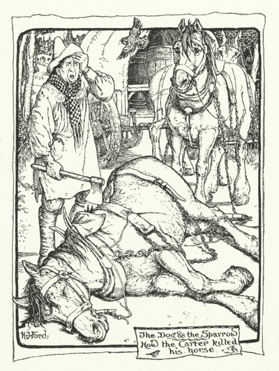 カーターはどのようにして馬を殺したのか（エングレービング 作： Henry Justice Ford
