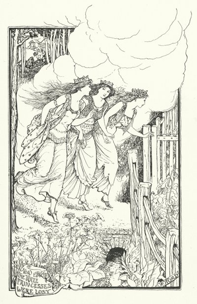 三人の姫君はいかにして失われたか（彫刻 作： Henry Justice Ford