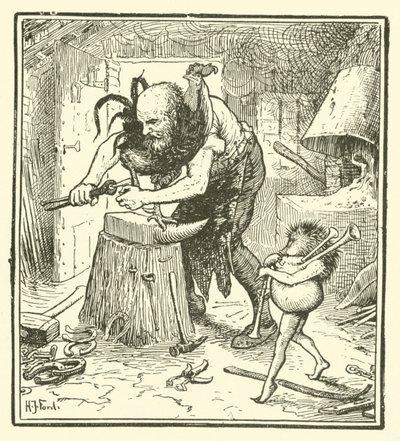 ジャック・マイ・ヘッジホッグ（彫刻 作： Henry Justice Ford