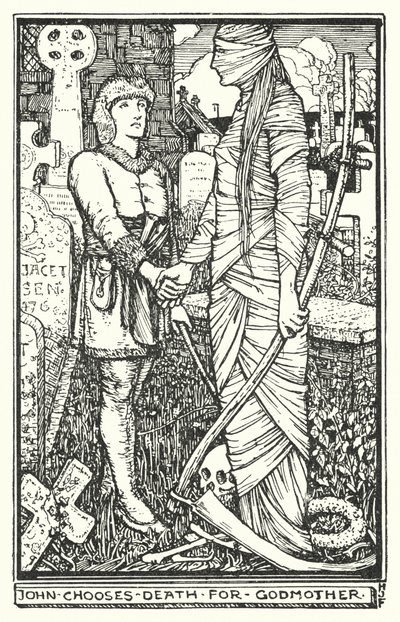 ジョンはゴッドマザーに死を選ぶ（リトグラフ 作： Henry Justice Ford