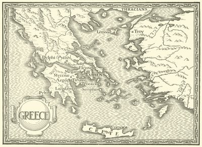 ギリシャの地図 作： Henry Justice Ford