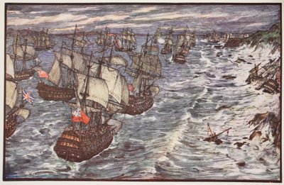 キブロン湾、1759年、CRLフレッチャーとラドヤードキプリングによる「イギリスの歴史」のイラスト、1911年 作： Henry Justice Ford