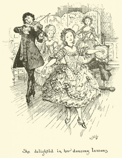 彼女は彼女のダンスレッスンで喜んでいました 作： Henry Justice Ford