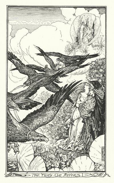 妖精の車が到着（彫刻 作： Henry Justice Ford