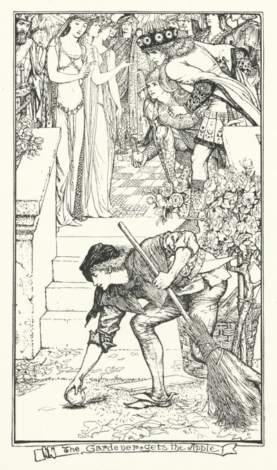 庭師はリンゴを手に入れる（彫刻 作： Henry Justice Ford