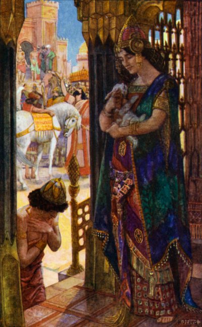 王と女王はペットが戻ってきて喜ぶ 作： Henry Justice Ford