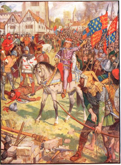 農民の反乱、ラドヤードキップリングによる「イングランドの歴史」のイラスト、1911 作： Henry Justice Ford