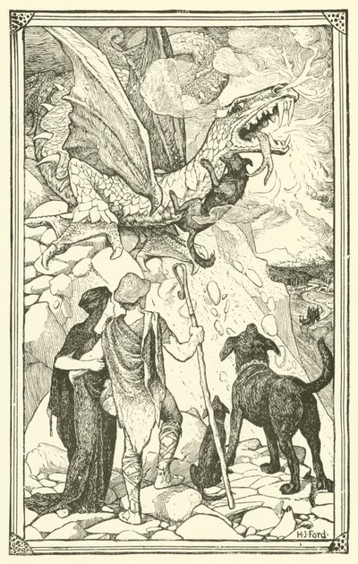 三匹の犬」（彫刻 作： Henry Justice Ford