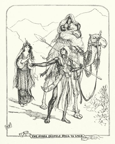 黒人はウデアを歩かせる（彫刻） 作： Henry Justice Ford